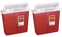 8507SA- Container Sharpstar in-Room Mailbox Lid Red 5qt Ea by, Kendall Company (2)