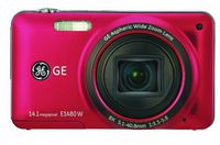 GE E1480W 14MP Digital Camera with 8X Optical Zoom and 3.0-Inch LCD with Auto Brightness (Red)