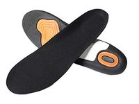 Comfort Shoe Insert for Shock-Absorbing Arch Support and Cushioning Insoles for Plantar Fasciitis, Flat Feet, High Arch, Foot Pain, Heel Spurs & Foot Pain (Black, Men 8-13 | Women 9.5-14.5)