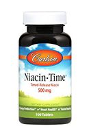 Carlson Niacin-Time 500 mg, Vitamin B-3, Time-Released, 100 Tablets