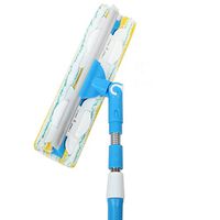 Double-sided glass squeegees cleaner lengthenable retractable window spring design glass scraper
