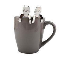Kitchen，Dining & Bar,Ikevan Coffee Drinking Tools Cute Cat Spoon Long Handle Spoons Creative coffee spoon (FGEGRBV)