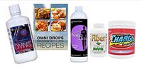 Omni Drop Program Bundle *Fab4 + SF Charge* (Includes: Omni Drops w/Program Guide, Omni IV w/Glucosamine, OmniTrim Nite Lite, Fiber n Mor and SF Charge-Punch)