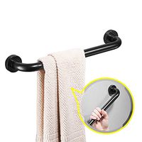 XU FNEG Black Antique Shower Grab Bars for Bathroom, Space Aluminum Shower Safety Handrail Bars, Handicap Rails, Grab Handles Wall Mounted for Elderly (Size : 42CM)