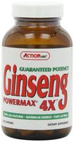 Action Labs Ginseng Power Max 4 X, 100-Count