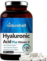 NatureBell Hyaluronic Acid Capsules, 100mg,180 Capsules, Powerfully Supports Antioxidant, Skin Hydration and Joints Lubrication, No GMOs and Made in USA