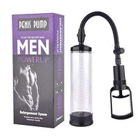 Men Manual Vacuum Pump with Transparent Tube Easily View Handheld Massager Kit for Couple