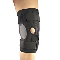 OTC Knee Stabilizer Wrap ROM Orthotex Hinged Bars, Black, X-Large