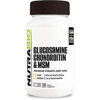 NutraBio Glucosamine Chondroitin & OptiMSM Supplement – Joint Support Formula (150 Capsules)