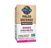Garden of Life Paleo Defense Probiotics Women 15 Billion CFU, 30 Capsules - 12 Paleo Probiotics, Mushrooms, Female, Digestive & Immune Health Probiotic Supplement, Non-GMO - Gluten, Dairy & Soy Free