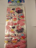 Cello Loot Bags and Ties ~ 25 Count (Pink Fashions)