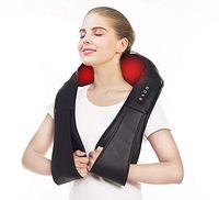 Electric Neck & Back Shiatsu Massager with Heat Deep 4D Kneading Massage, Relieve Muscle Tightness for Neck, Back, Waist, Thigh, Feet, Calf, Arm, Shoulder and Use at Bedroom, Office, Cars