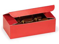 1 Pc Candy Boxes - 1/2 lb Red Candy Boxes 5-1/2x2-3/4x1-3/4" - (2 Packs; 100 Per Pack) - Wraps-CBR1