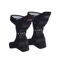 Knee booster Knee Braces Tibial Booster Knee Supports for Joint Pain Old Cold Leg Knee Band Adjustable Knee Pad Brace (Color : Black, Size : 29.52827cm)