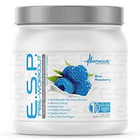 Metabolic Nutrition, ESP, Energy and Endurance Stimulating Pre Workout, Pre Intra Workout, High Energy and Mental Focus, Stimulating Workout Supplement, Blue Raspberry, 300 Grams (90 Servings)