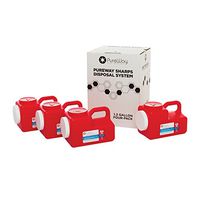 Pureway Sharps 1.2 Gallon 4-Pack Disposal System 40412