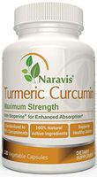 Naravis Turmeric Curcumin with Bioperine - 95% Curcuminoids - 120 Veggie Capsules - Non-GMO Pain Relief - Anti Aging - Natural Anti-Inflammatory & Joint Support Supplement