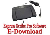 Express Scribe Pro Transcription Software with USB Foot Pedal