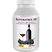 Andrew Lessman Resveratrol-100-30 Capsules – Red Wine's Beneficial, Naturally Occurring Anti-oxidant, Without Alcohol. Supports Body Tissues, Organs, Cardiovascular, Nervous Systems. No Additives