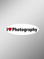 I Love Photography Vinyl Decals Stickers (Two Pack) | Cars Trucks Vans Windows Walls Laptop Cups | Printed | 2-5.5 Inch Decals | KCD1436