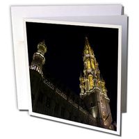 3dRose Standing in awe in Grand Place which is considered the center of Brussels - Greeting Cards, 6 x 6 inches, set of 6 (gc_38338_1)