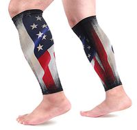 LEVEIS July 4Th Independence Day American Flag Arm Sleeves UV Protection for Men Women Sunblock Protective Gloves Running Golf Cycling Driving Long Arm Cover 1 Pair