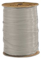 Matte Wraphia Cool Grey Ribbon, 1/4" x 100 Yds
