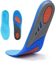 Gel Sports Insoles for Women and Man HLYOON Shoes Insert for Shock Absorption Foot Pain and Fasciitis Relieve Full Length Comfort Size 3-8