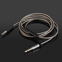 Replacement Upgrade Cable Extension Cord for WH-1000XM2 WH-H800 WH-H900N WH-CH700M MDR-H600A H6 H8 H7 H9 ATH-RE700 SR6BT OX7AMP Fidelio X1 X2 F1 L2 UE6000 UE9000 Headphones with Mic