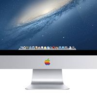 iMac Retro Rainbow Apple Logo Decal Sticker for the iMac Desktop Computer