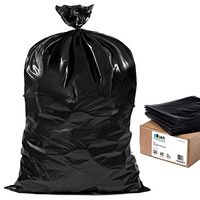 Plasticplace Contractor Trash 42 Gallon │ 3.0 Mil │ Black Heavy Duty Garbage Bag │ 33” x 48” (50 Count)