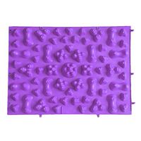 Foot Massage Mat -Vanvler Large Colorful Acupuncture Foot Massager Medical Therapy Mat Foot Massage Pad (Purple)