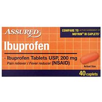 Ibuprofen Tablets USP 200mg, 40 Caplets - Compare to Name Brand Caplets (4 Pack)