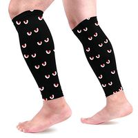 Calf Compression Sleeves 2 Pieces Scary Eyes Calf Guard Great for Running, Cycling, Maternity, Travel, Nurses