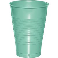 Club Pack of 240 Fresh Mint Green Premium Heavy-Duty Plastic Party Cups 12Oz.