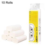Soft Toilet Paper 10Rolls Thick Roll Paper Tower Smooth Bath Tissue for Home Kitchen Bathroom Ideal for The Washroom