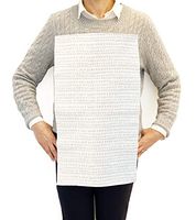 NEATsheets Disposable Adhesive Clothing Protector Bib for Adults & Kids, 100-Count, Grey Dot | 13" X 22" | Stylish, Absorbent & Spill/Spill/Stain/Liquid Resistant