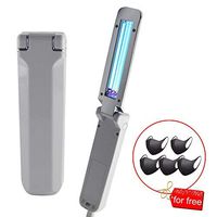 combnine UV Germ-icidal Light - Portable Mini Travel 2W Purple Lamp Disinfection UVC Lamp USB/Battery Powered for Home Office Travel