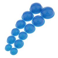 LoveinDIY 12 Chinese Acupuncture Silicone Vacuum Suction Cups Massage Cupping Set Kit