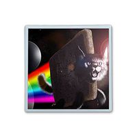 Contact Lens Box Holder Container Case Storage Eyecare Kit - Nyan Cat Space