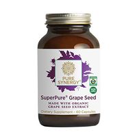Pure Synergy SuperPure Grape Seed Extract (60 Capsules) w/Proanthocyanidins for Antioxidant Support