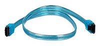 10 Pack, 18 Inch SATA 6Gbps Cable W/Locking Latch UV Blue, CNE533131
