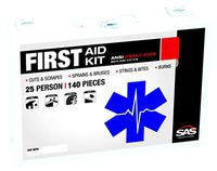 SAS Safety 6025-01 25-Person First-Aid Kit, Metal Box