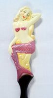 LX Hand Painted Back Scratcher Pink Mermaid 18"