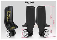Ownstyle One Pair Spinner Wheels Replacement Luggage Wheels Universal Wheel Supply Repair Suitcase Universal Wheels (W140)