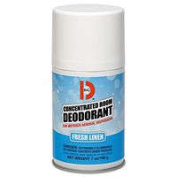 Big D Industries Metered Concentrated Room Deodorant, Fresh Linen Scent, 7 Oz Aerosol, 12/Box, New