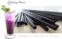 GAMLIEL RETAIL PURPLE Drinking Straws 0.31" inch wide diameter 8.60" length BPA- free Plastic Straight straw Restaurants,Coffee shops,Bars,Milkshake,Smoothie,Ice slush,Soda, Beverages (Purple, 250)