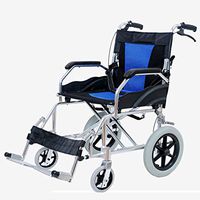 PLLP Medical Rehab Chair, Wheelchair,Lightweight Folding Wheelchair Driving Medical, Wheelchair Elderly Disabled Trolley, Portable Travel Ultralight Aluminum Alloy Scooter