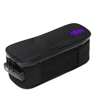 Cali Crusher 100% Smell Proof Soft Case w/Combo Lock (9.5in x 4in x 3.5in) (Black/Purple)