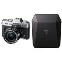 Fujifilm X-T20 Mirrorless Digital Camera w/XF18-55mmF2.8-4.0 R LM OIS Lens - Silver + Fujifilm Instax Square SP-3 Black